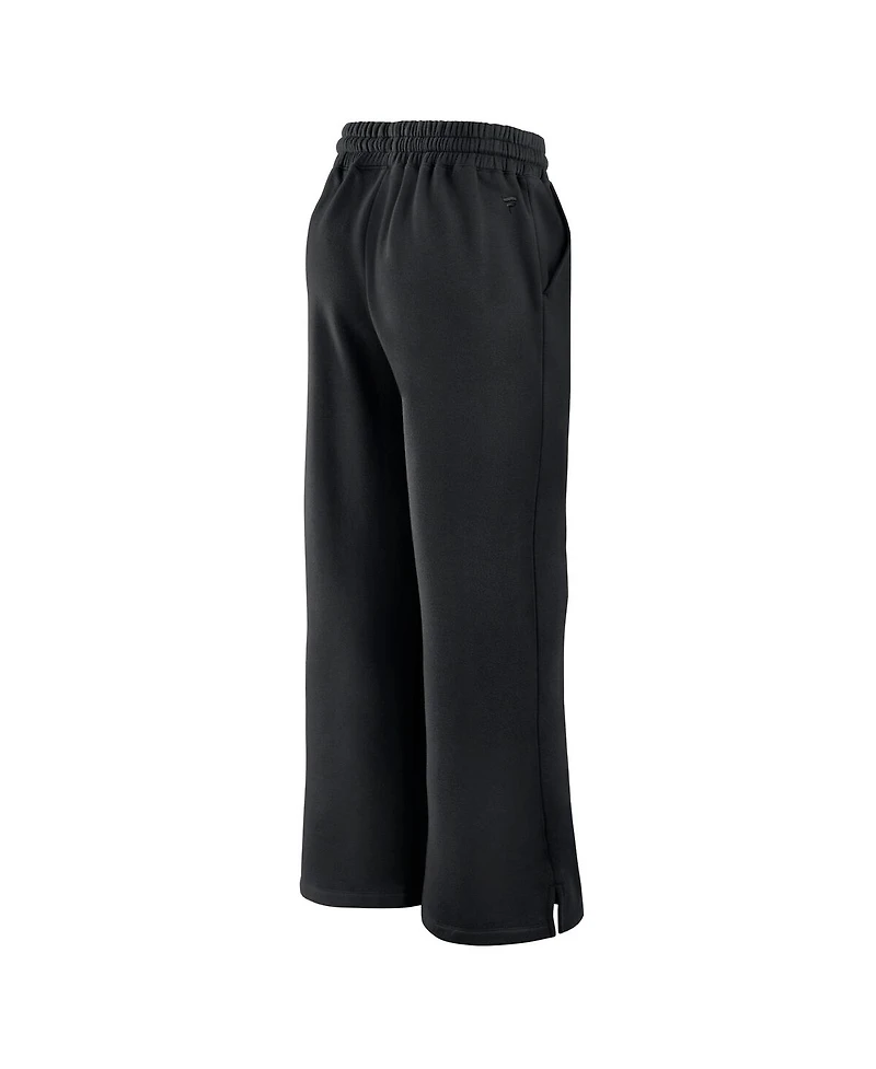 Fanatics Women's Black Miami Hurricanes Prime Supersoft Fleece Flaired Sweatpants