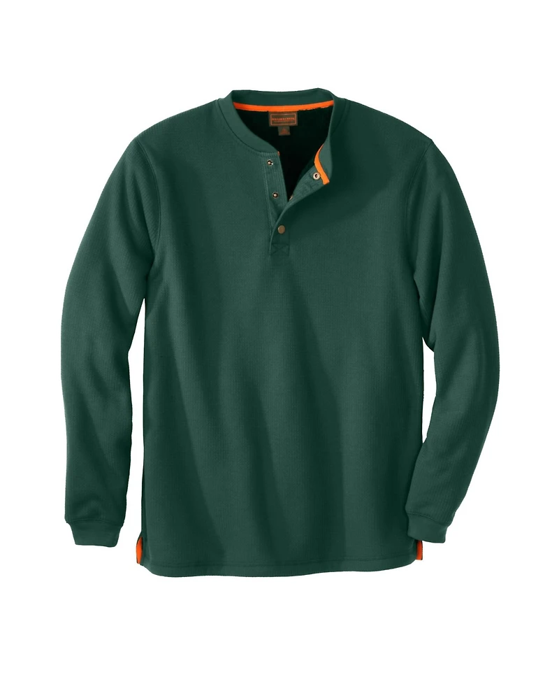 KingSize Big & Tall Bonded Sherpa Waffle Henley
