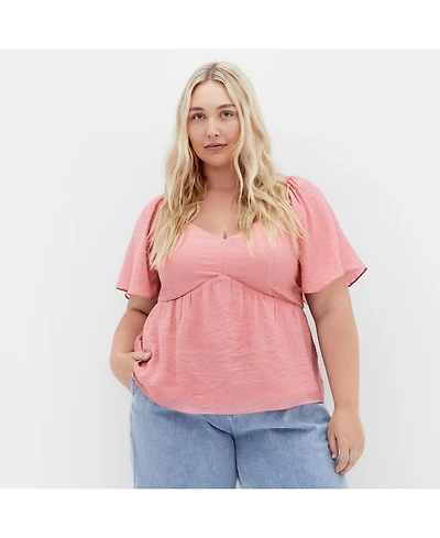 City Chic Plus Marci Top