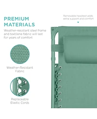 Best Choice Products Folding Zero Gravity Recliner Patio Lounge Chair w/ Canopy Shade, Headrest