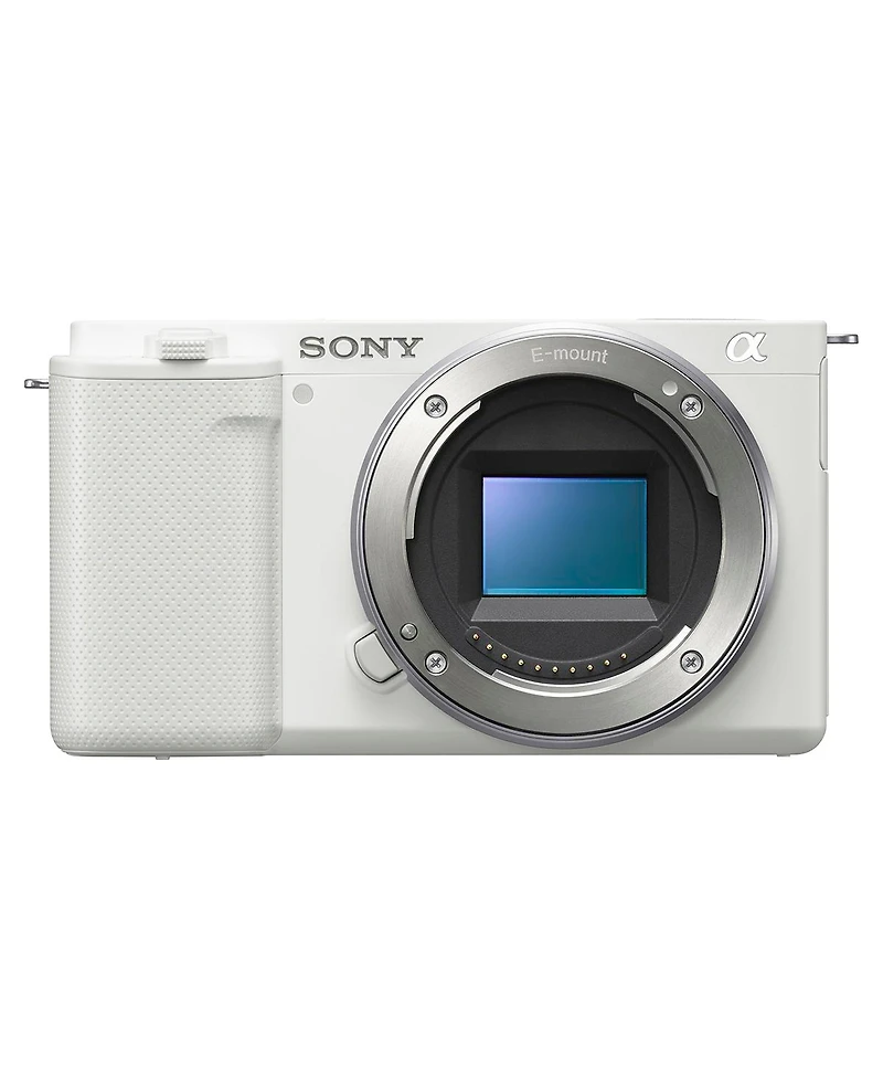 Sony Zv-E10 Mirrorless Camera, White Bundle with Corel Pc Software Suite, 32GB Sd Card, Shoulder Bag