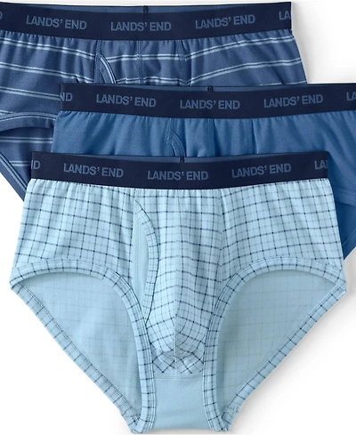 Lands' End Men's Comfort Knit Brief 3 Pack
