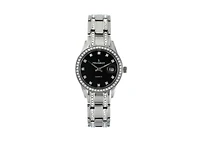 Peugeot Womens Round Silver Luxury Status Swarovski Crystal Bracelet Watch
