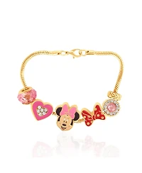 Disney Minnie Mouse Charm Bracelet with Heart Accents