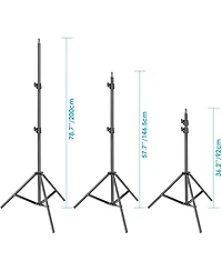 Neewer Photography Light Stand, 3-6.6ft/92-200cm Adjustable Sturdy Tripod Stand for Reflectors, Softboxes, Lights, Umbrellas, Load Capacity: 17.6lb/8k