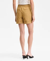I.n.c. International Concepts Women's Embellished Cuffed Shorts, Exclusively at Macy's