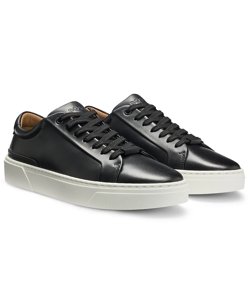 Boss by Hugo Men's Gary Leather Low-Top Trainers Sneakers