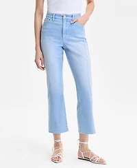 I.n.c. International Concepts Women's High-Rise Cropped Flare Jeans, Exclusively at Macy's