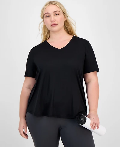 Id Ideology Plus Solid Essentials Active Tee, Created for Macy's