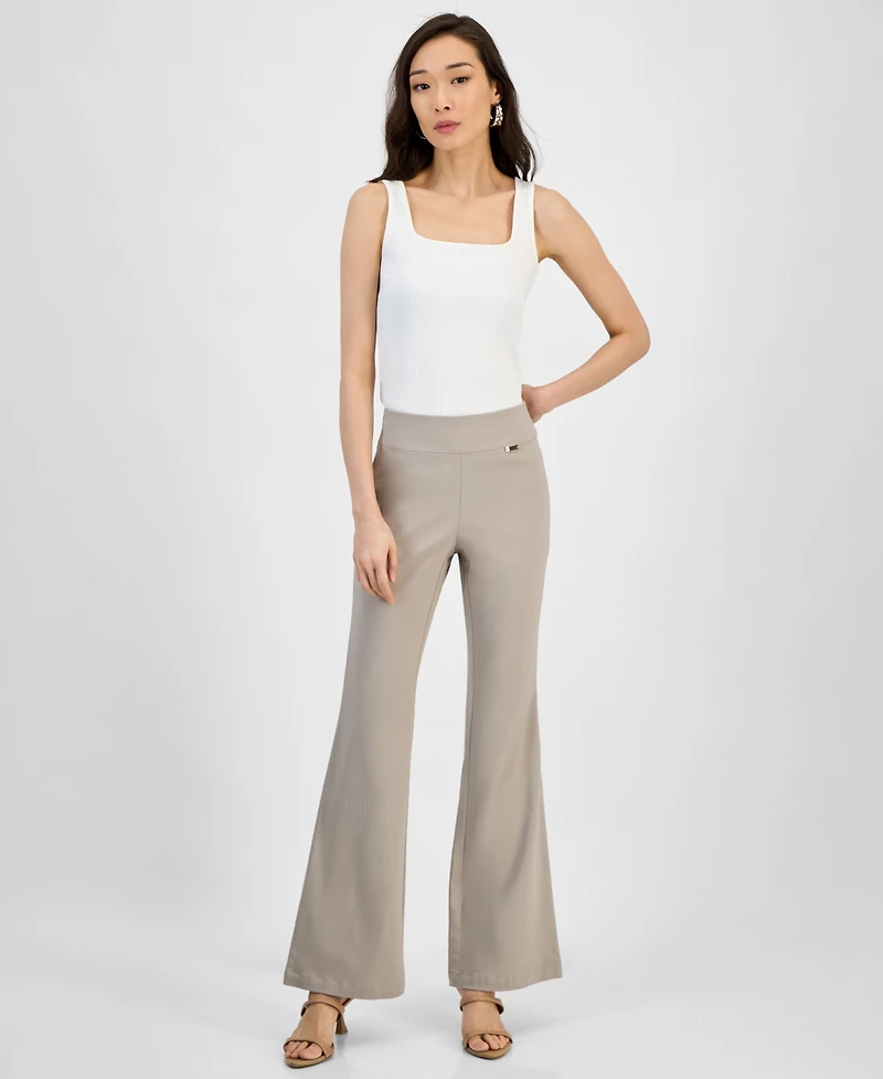 I.n.c. International Concepts Women's Flared-Leg Pull-On Pants, Exclusively at Macy's