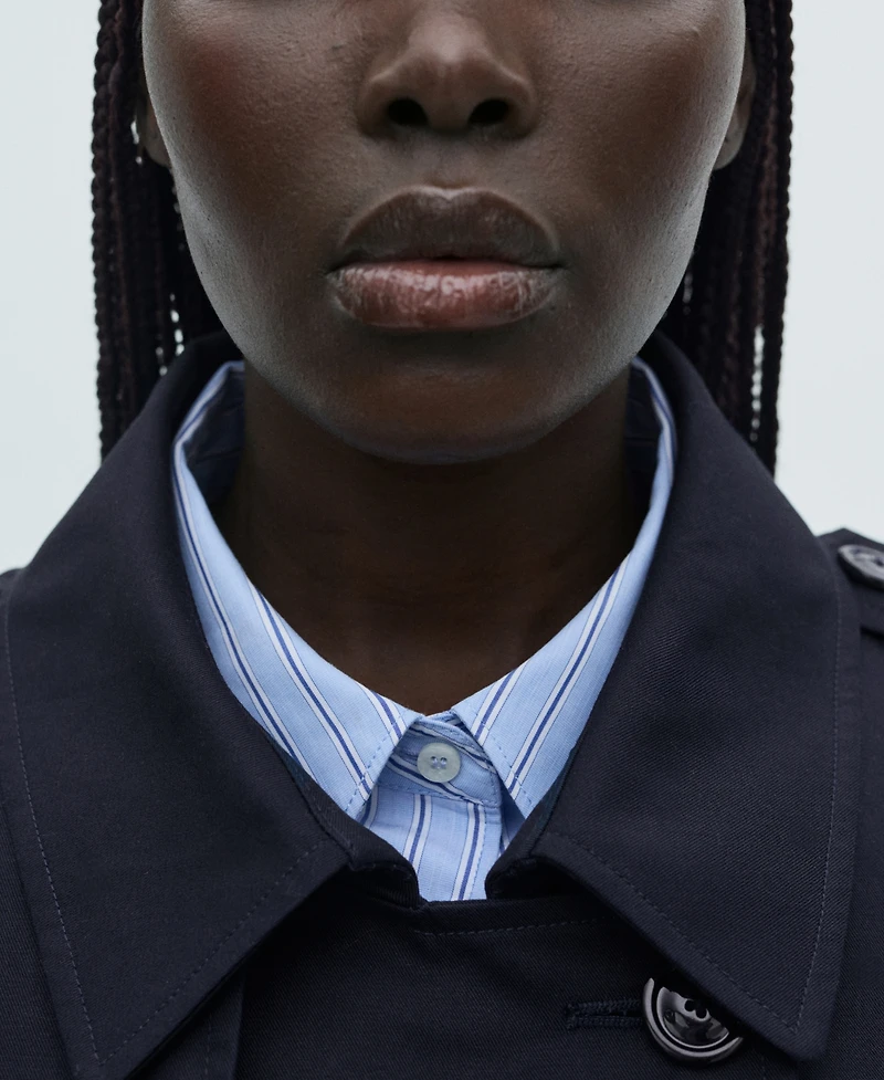 Mango Women's Belted Classic Trench Coat