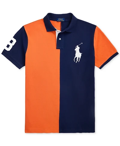 Polo Ralph Lauren Men's Custom Slim Fit Big Pony Mesh Polo Shirt