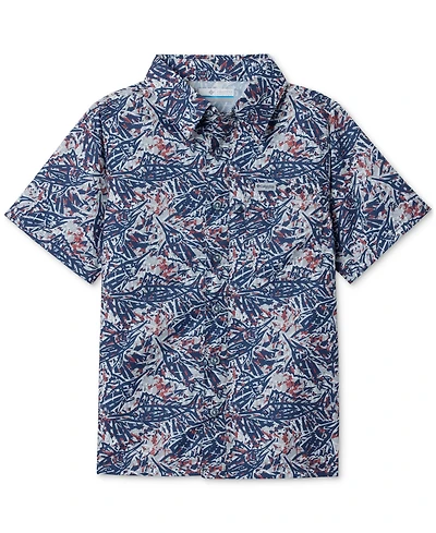 Columbia Big Boys Super Slack Tide Short-Sleeved Camp Shirt