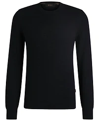 Boss by Hugo Men's Silk Regular-Fit Knit Structure Sweater