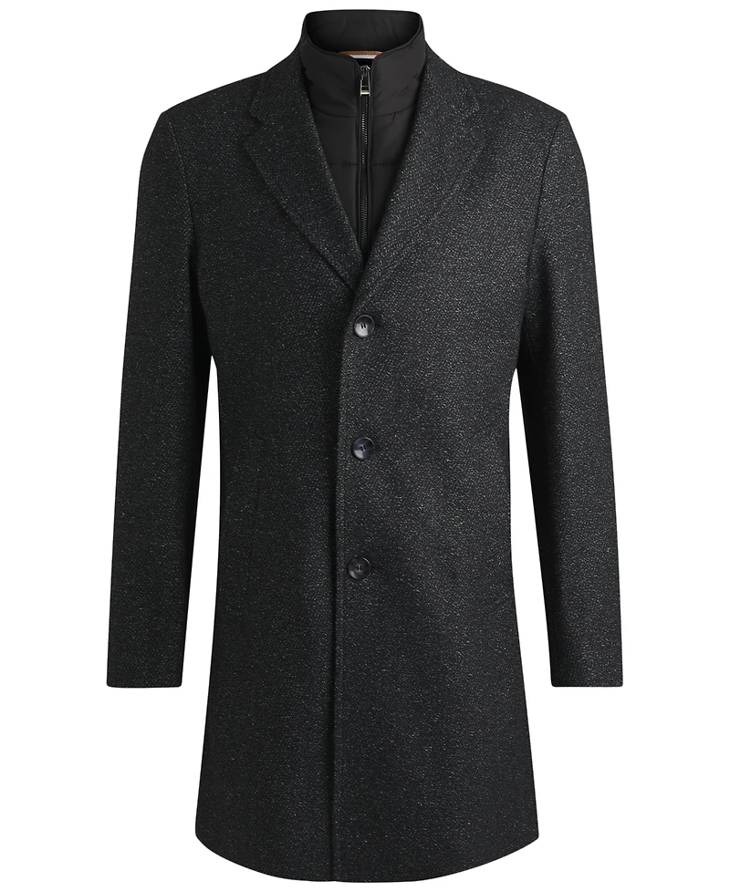 Boss by Hugo Boss Men's Zip-Up Slim-Fit Coat