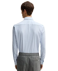 Boss by Hugo Men's Slim-Fit Printed Performance Dress Shirt