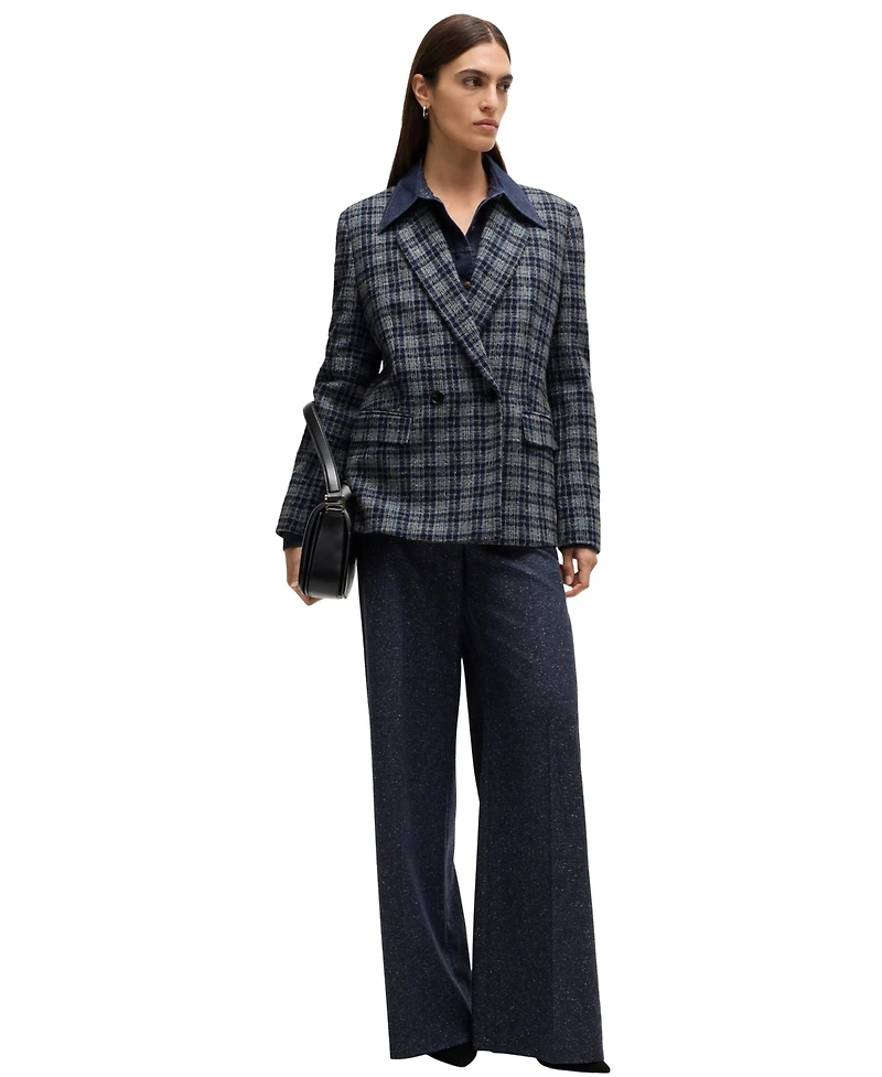 Boss by Hugo Women's Relaxed-Fit Double-Breasted Jacket