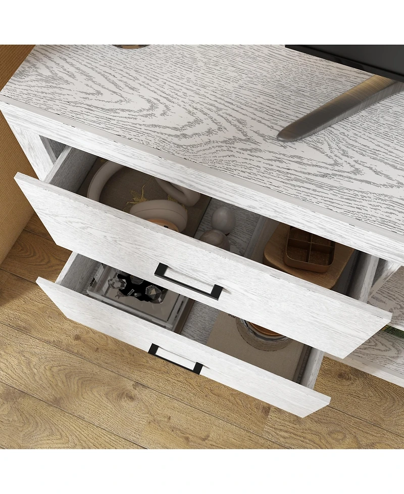 Tv Stand with 4 Drawers and Shelves, Media Console, Entertainment Center