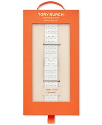 Tory Burch Women's The Eleanor White Ceramic Bracelet For Apple Watch 38-46mm