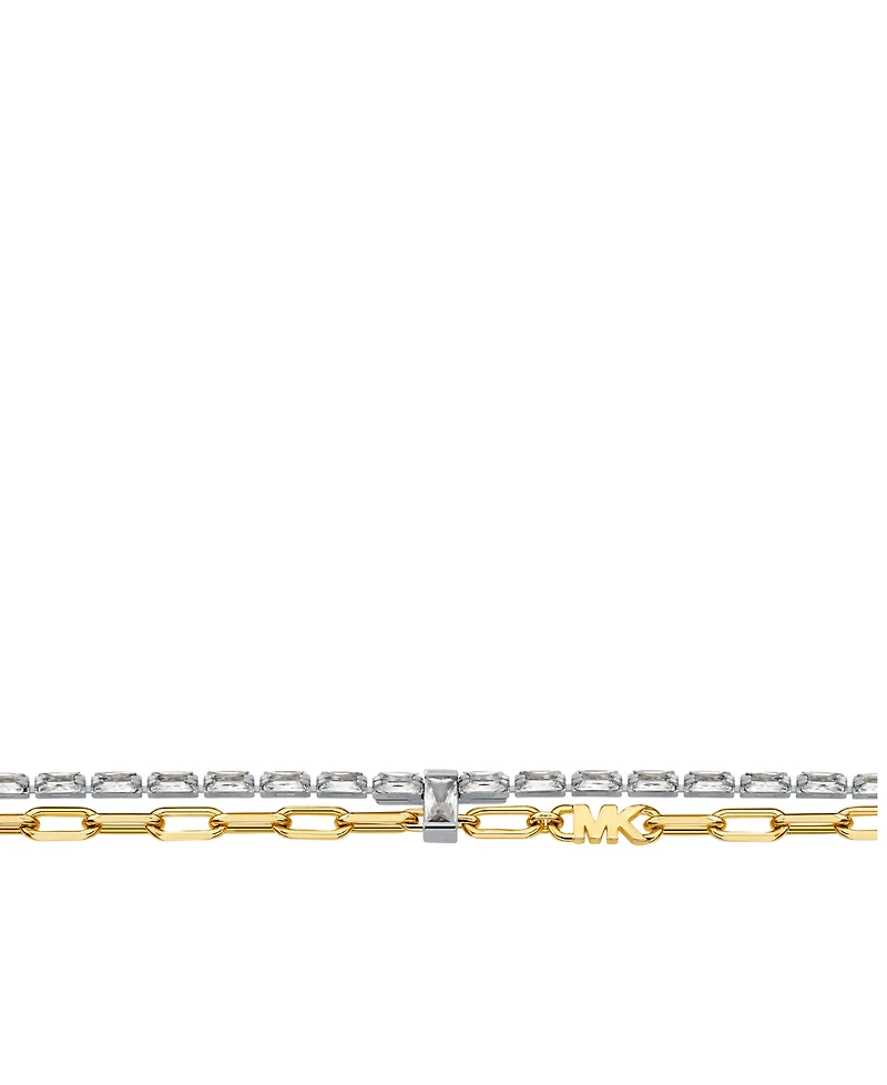 Michael Kors 14K Gold-Plated Brass Mixed Chain Bracelet