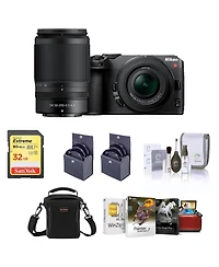 Nikon Z 30 Mirrorless Camera with 16-50mm & 50-250mm Lens, Bundle with Corel Mac Photo Editing Software Suite, 32GB Sd Memory Card, Bag, 62mm and 46mm