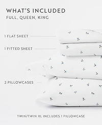 Kaycie Gray Printed Microfiber 4-Pc. Sheet Set, Full