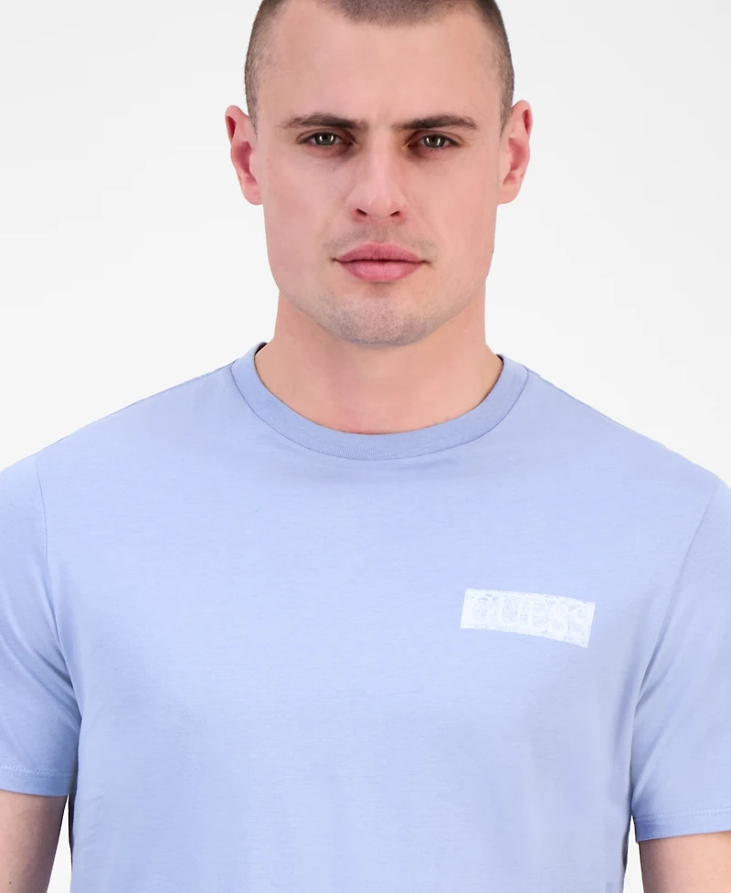 Guess Men's Distressed Logo Crewneck T-Shirt