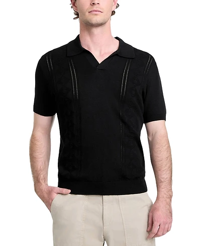 Guess Men's Relaxed-Fit Bryant Pointelle Shirt