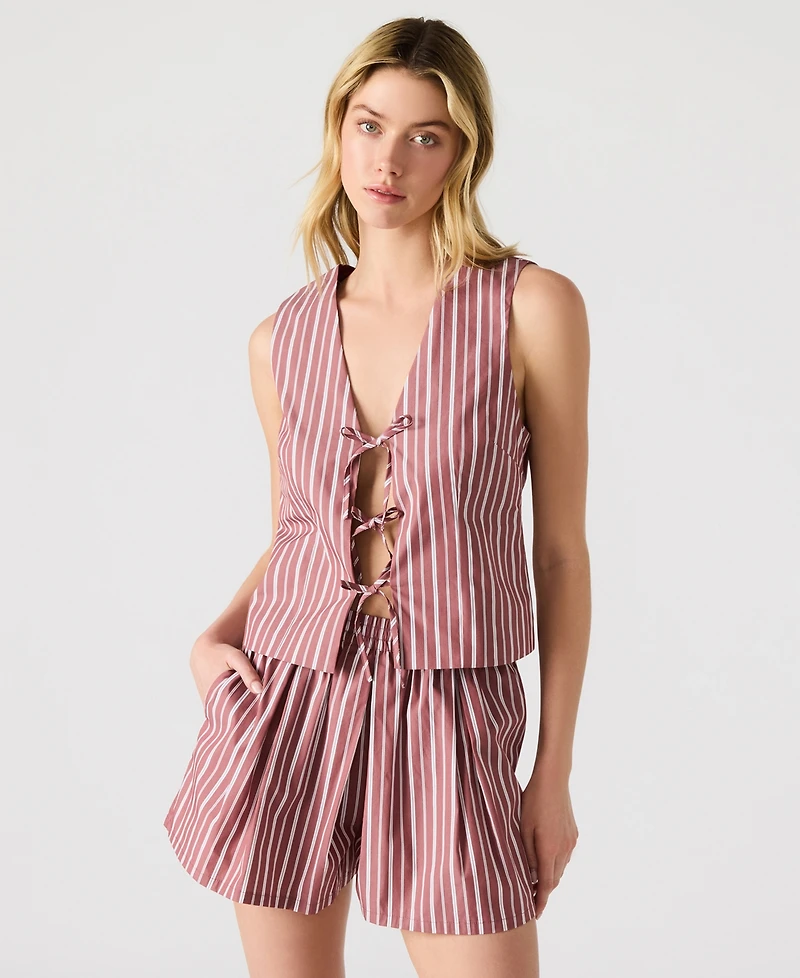 Steve Madden Women's Aliza Tie-Front Top