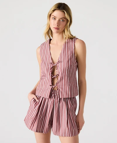Steve Madden Women's Aliza Tie-Front Top