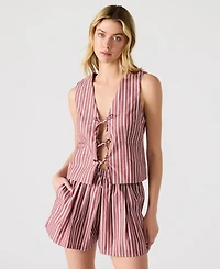 Steve Madden Women's Aliza Tie-Front Top