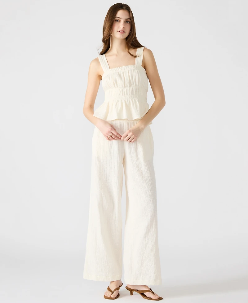 Steve Madden Women's Gabrielle Smocked Top