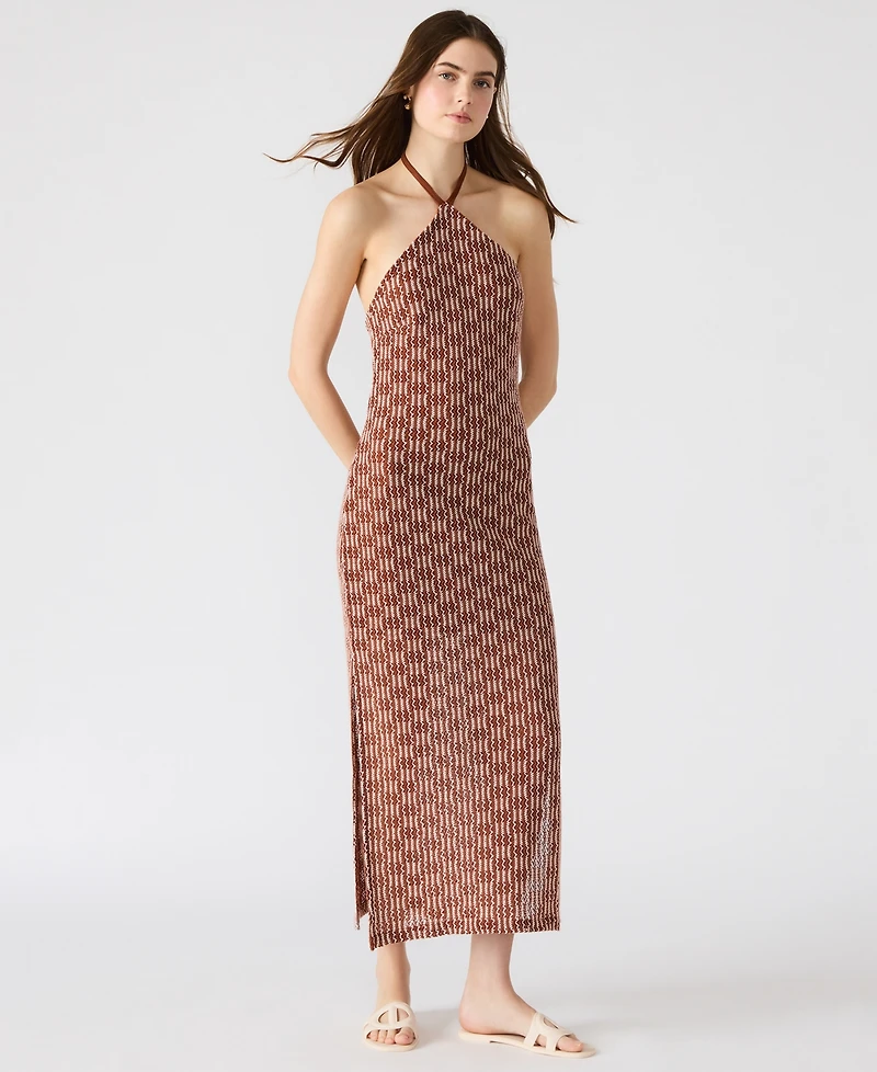 Steve Madden Women's Tatum Knit Halter Dress