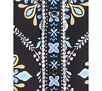 Jm Collection Women's Embellished-Placket Button-Front Shirt, Exclusively at Macy's