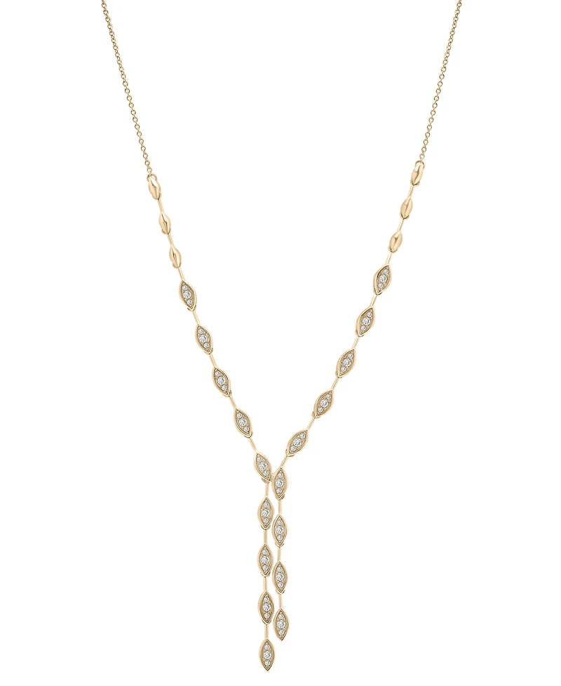 Wrapped in Love Diamond Long Drop 17" Necklace (1/2 ct. t.w.) in 14k Gold, Exclusively at Macy's