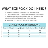 Outdoor Polyresin Landscape Rock Septic Cover with Stakes
