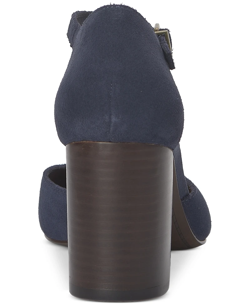 Lucky Brand Women's Kanira Square-Toe Stacked Heel Pumps