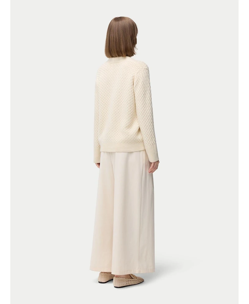Gobi Cashmere Women's Textured One Button-Front Cardigan