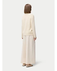 Gobi Cashmere Women's Textured One Button-Front Cardigan