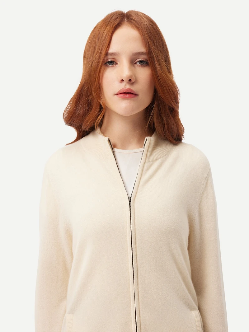 Gobi Cashmere Women's Full-Zip Cashmere Cardigan