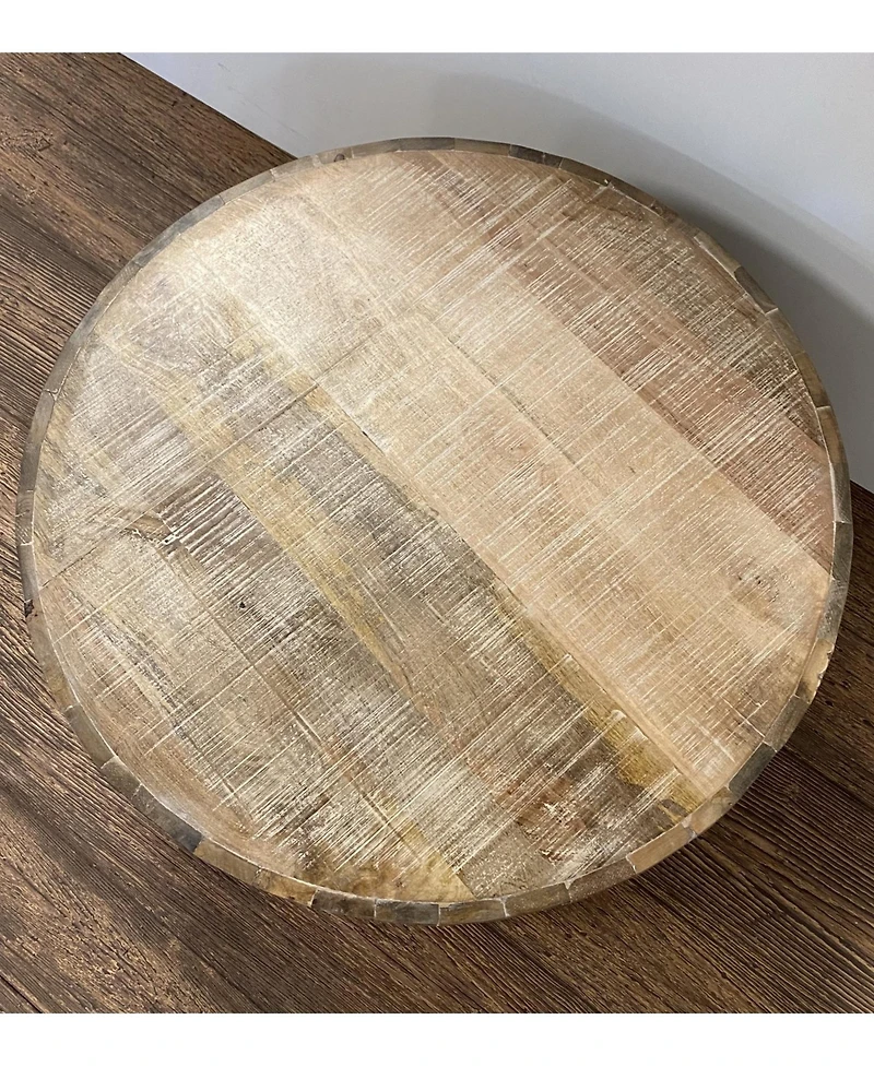 Solid Wood Round Coffee Table for Living Room or Lounge Area