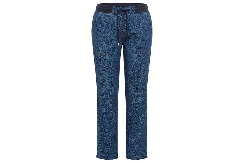 Olsen Women's Lisa Fit Paisley Denim Pant