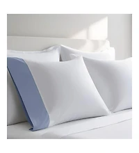 Cuff Pillowcase Set (Pair) - Luxury 608 Cotton Usa, Standard/Queen