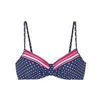 Lascana Women's Striped Polka Dot Underwire Bikini Swimsuit Top Bra Sizing