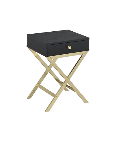 Solid Wood End Table with Drawer – Stylish and Functional Living Room Furniture