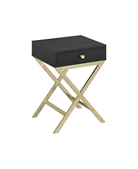 Solid Wood End Table with Drawer – Stylish and Functional Living Room Furniture