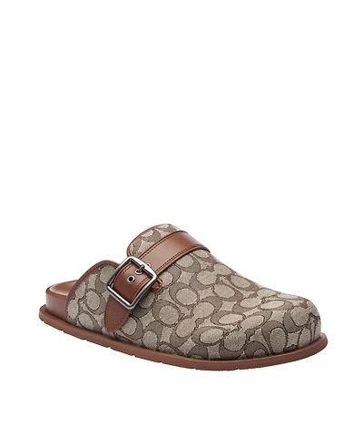 Coach Men's Signature Jacquard Slip On Clog