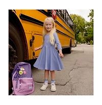 Mightly Girls Fair Trade Organic Cotton Solid 3/4 Sleeve Twirl Dress