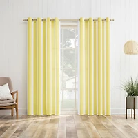 Reagan Cabana Stripe Semi-Sheer Grommet Curtain Panel
