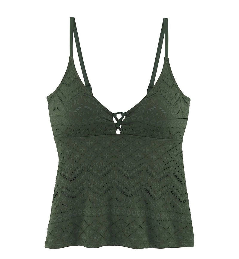Lascana Women's Crochet Tankini Swimsuit Top